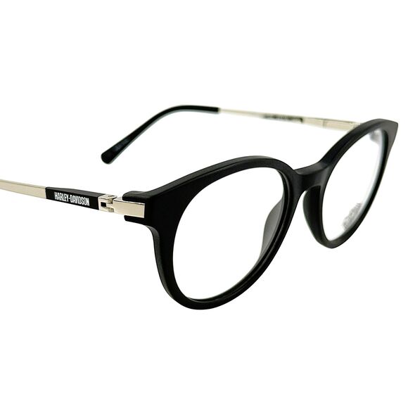 Harley Davidson HD0144T Unisex Plastic Eyeglass Frame 002 Matte Black 49-18 - Picture 5 of 5